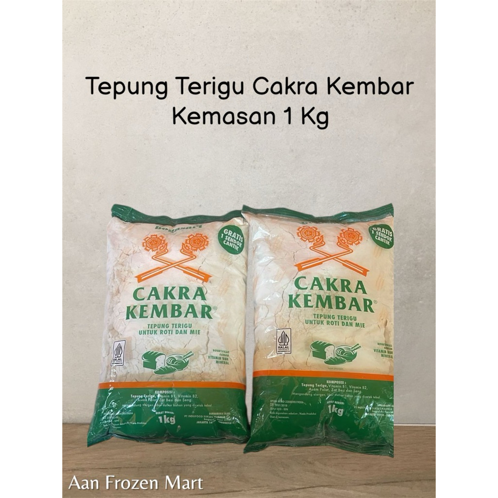 

TEPUNG TERIGU CAKRA KEMBAR KEMASAN 1KG