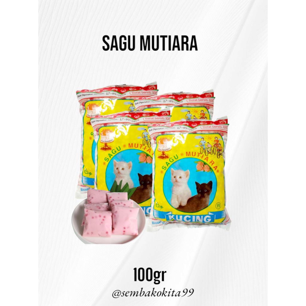 

Sagu Mutiara Cap Kucing Kemasan 100gr 1 Pcs