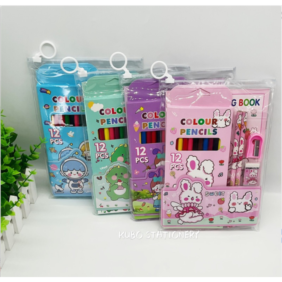 

Stationery Set / Study Set / Pensil warna Set 9925