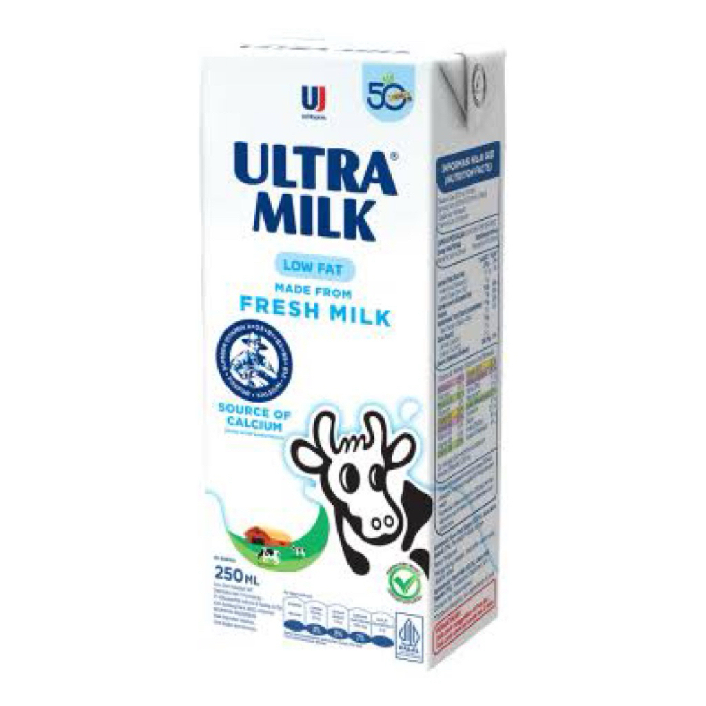

Susu UHT Ultra Milk Low Fat 250 ML