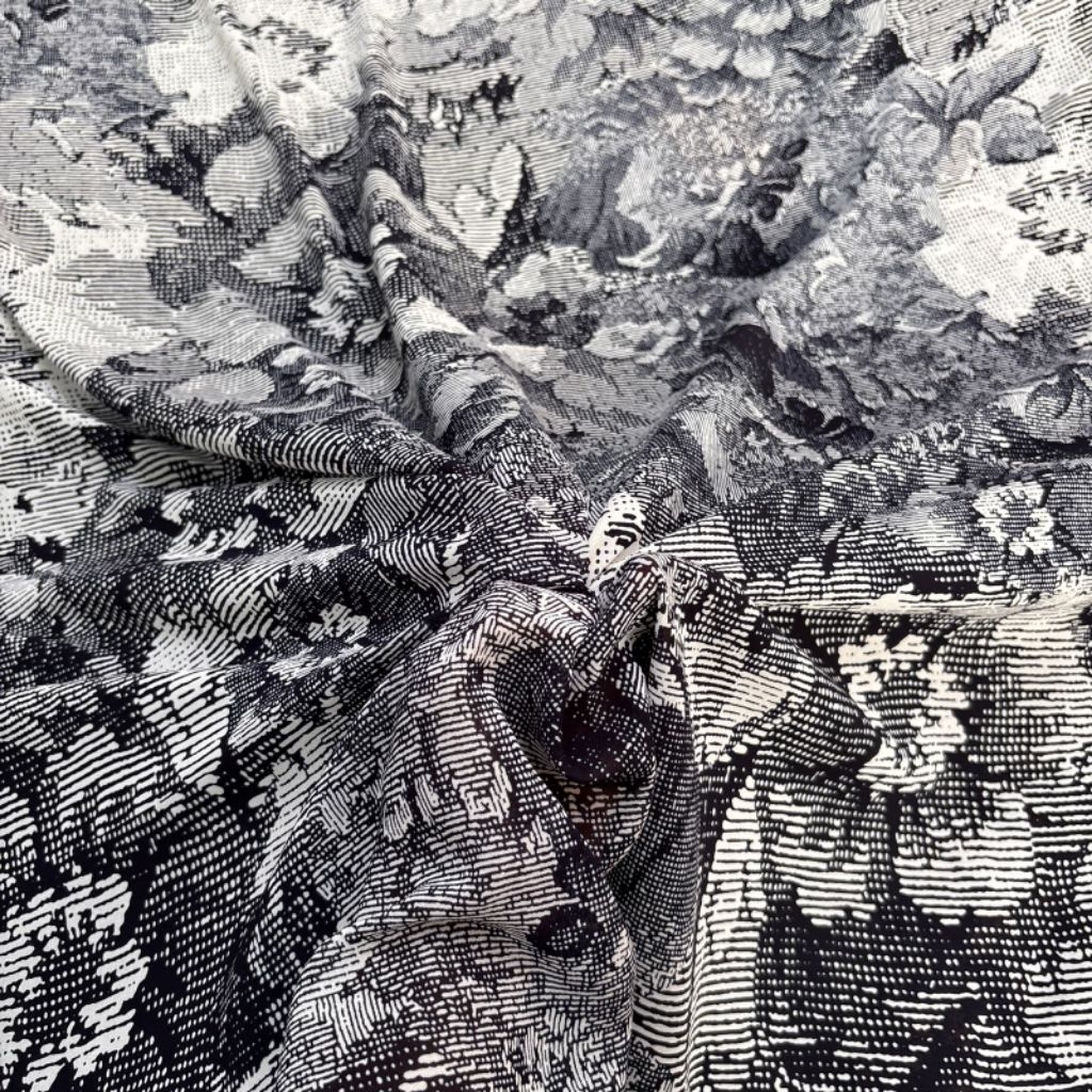 kain sifon motif bunga import - kain sifon motif - kain sifon meteran - kain sifon premium - kain ba