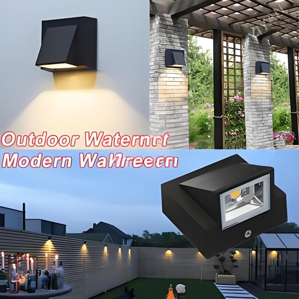 [COD] Lampu Dinding Modern Minimalis Lampu Pagar Lampu Teras Lampu Taman 220V Anti Air Warm White La