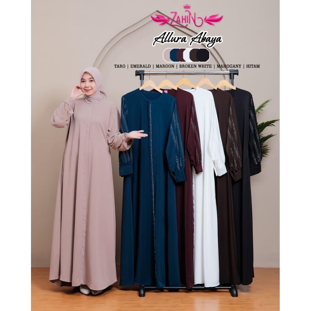ALURRA  ABAYA ORY ZAHIN COLLECTION/GAMIS ZAINA ORY BY ZAHIN COLLECTION/GAMIS WANITA ORY ZAHIN