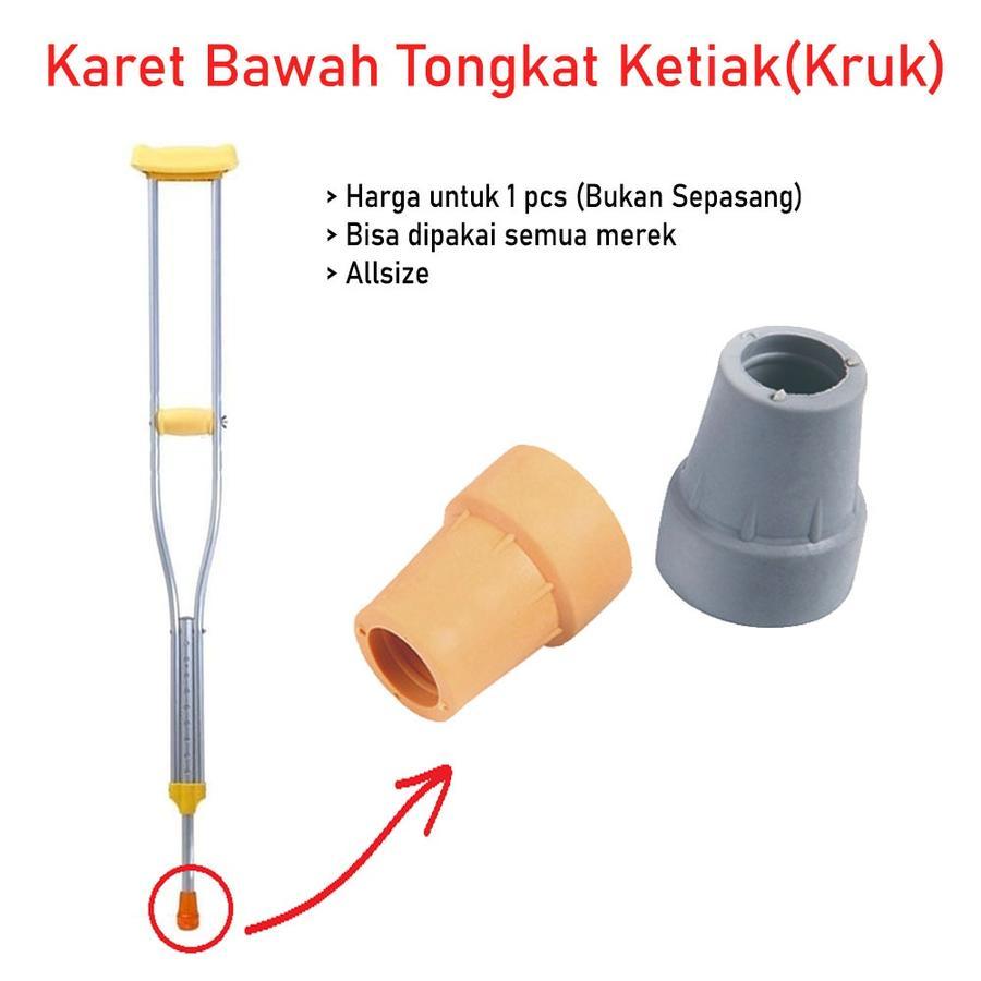 karet kaki tongkat kruk bawah tongkat ketiak bawah