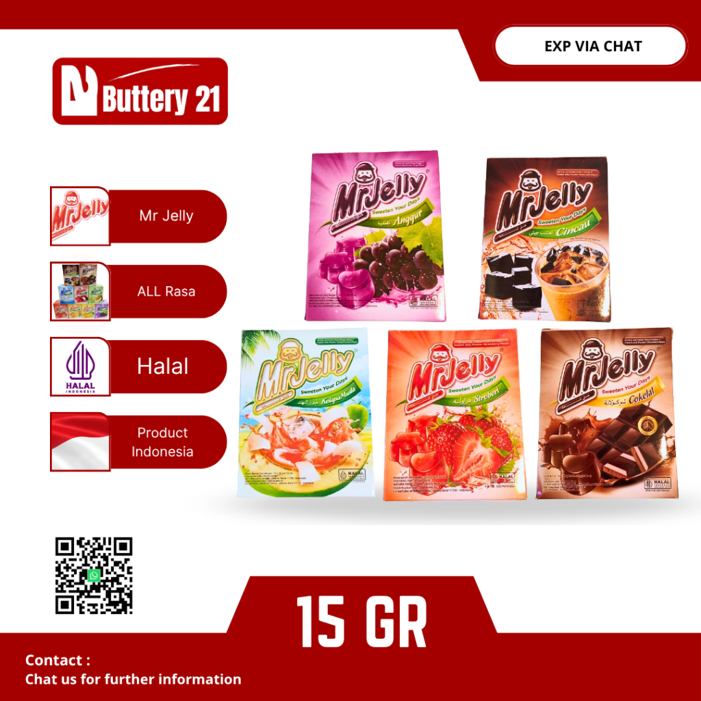

MR JELLLY ALL RASA/SERBUK JELI INSTAN/INSTANT JELLY POWDER/JELLY EKONOMIS BUBUK
