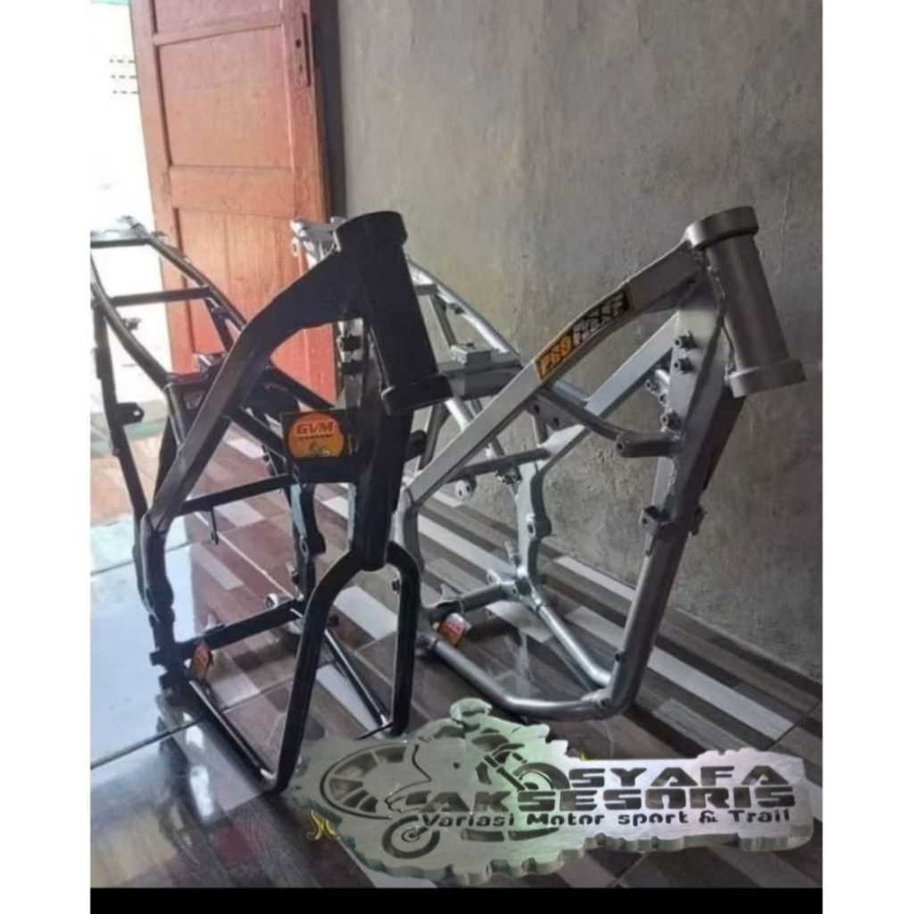Frame Rangka Custom KLX pnp Mesin Honda Yamaha Kawasaki