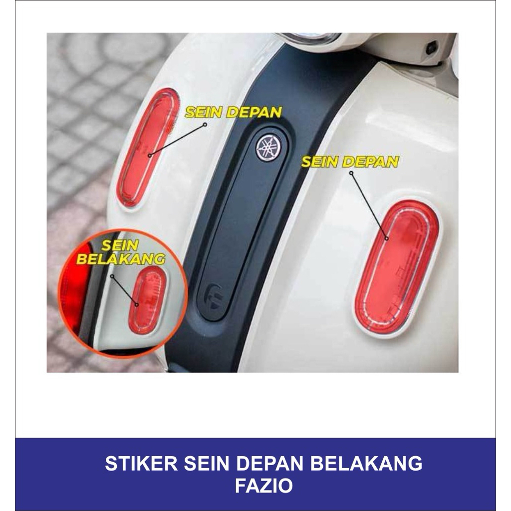 Stiker Sein Depan Belakang Yamaha Fazio/Stiker Sein Fazio