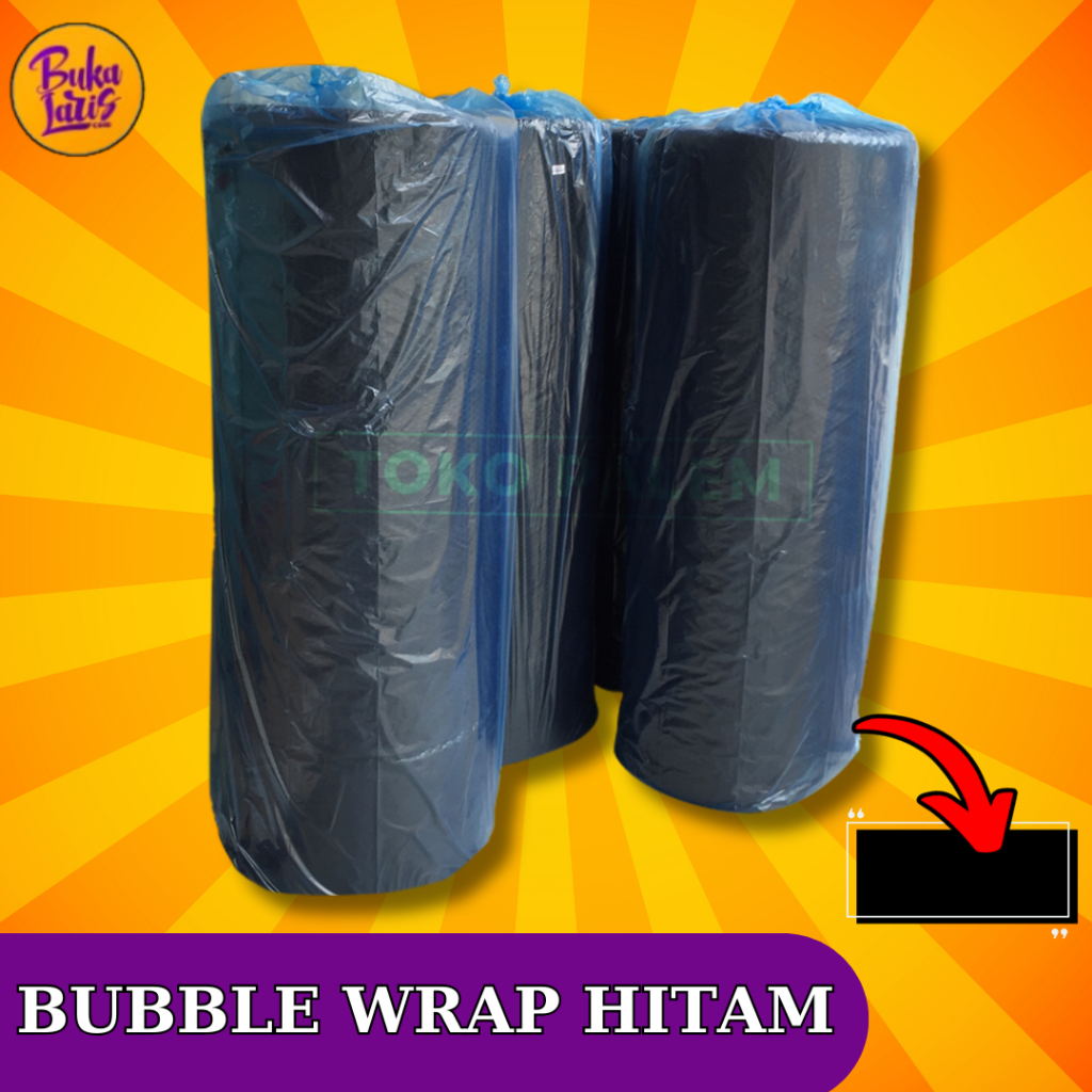 

BUBBLE WRAP 125 x 50M 3KG WARNA HITAM PENGAMAN BARANG BISA KIRIM INSTAN