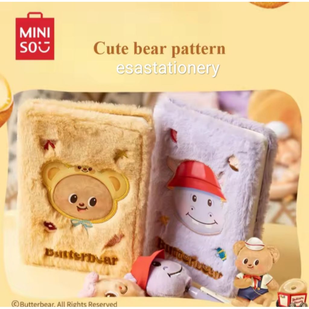 

Deli X Butterbear Notebook Bulu HY207