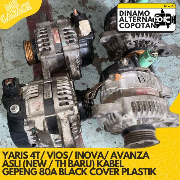 DINAMO CHARGE ALTERNATOR AMPERE COPOTAN YARIS 4T/ VIOS/ INOVA/ AVANZA ASLI (NEW / TH BARU) KABEL GEP
