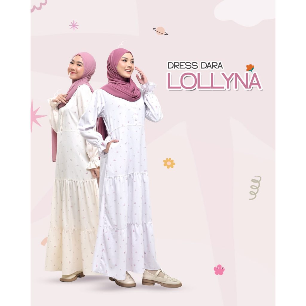 RABBANI ORI - New Gamis Dresslim Remaja Dluha is Rabbani Ori Dress Dara Lollyna