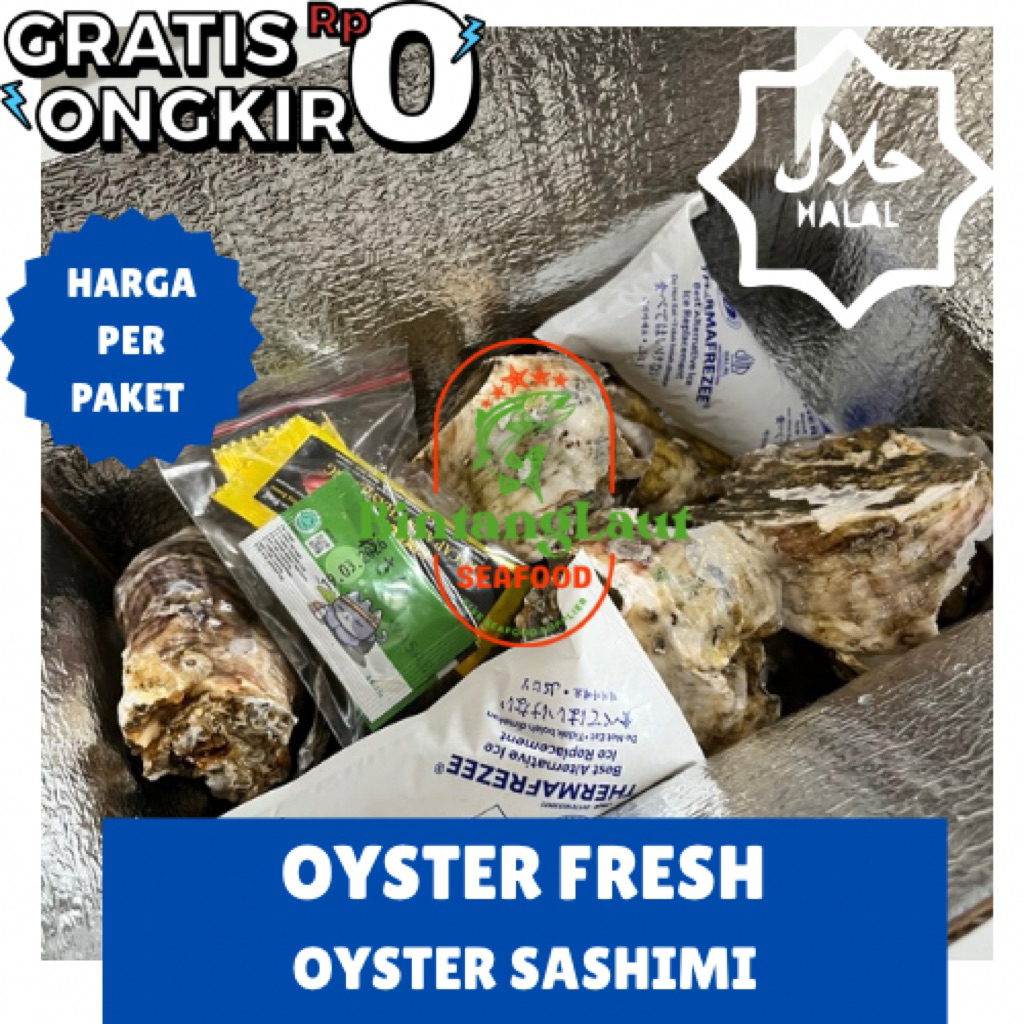 

LIVE OYSTER/ OYSTER FRESH / OYSTER SASHIMI / PER PAKET