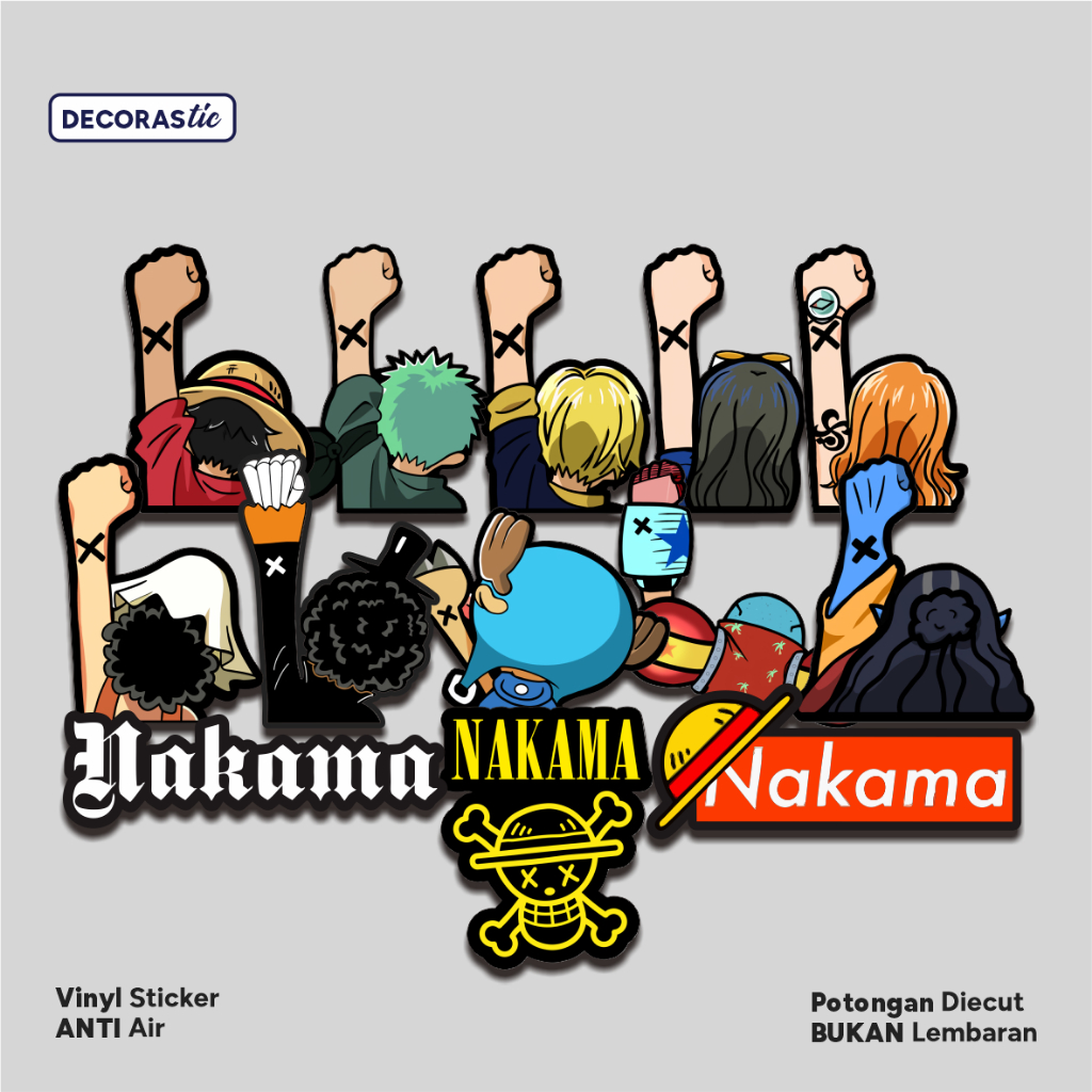 

Stiker Anime One Piece Monkey Sticker Luffy Koper Hp Mugiwara Laptop Tumbler Pack Aesthetic Anti Air
