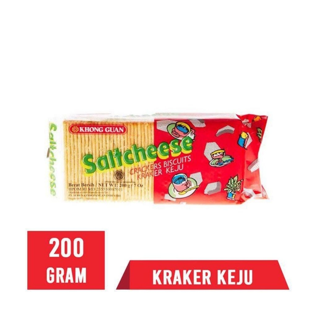 

Saltcheese Crackers biskuit 175gr