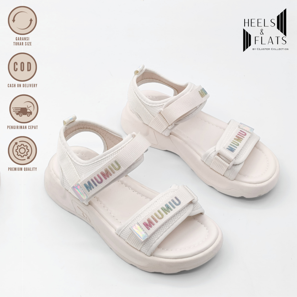 CLUSTER - Sepatu Sandal gunung Sendal Wanita Korea Import Premium