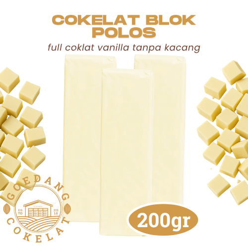 

Cokelat Putih Batang Vanilla +-200gr | Cokelat Blok Polos rasa Vanilla | Bisa Dimakan Langsung ata Bahan Kue & Topping