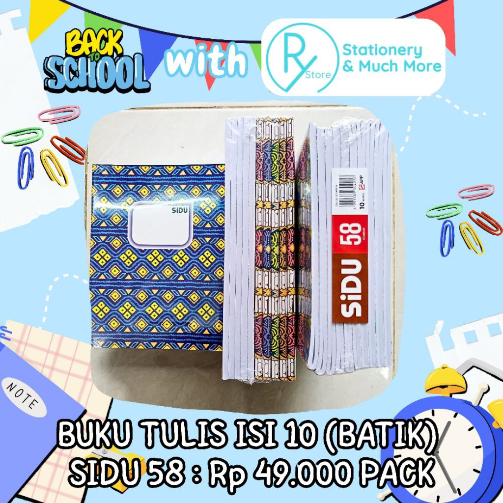

BUKU TULIS SIDU 58LMBR PACK