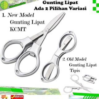 

(sko) Gunting Lipat Stainless Steel Folding Portable Pocket Scissors Gunting Kapas