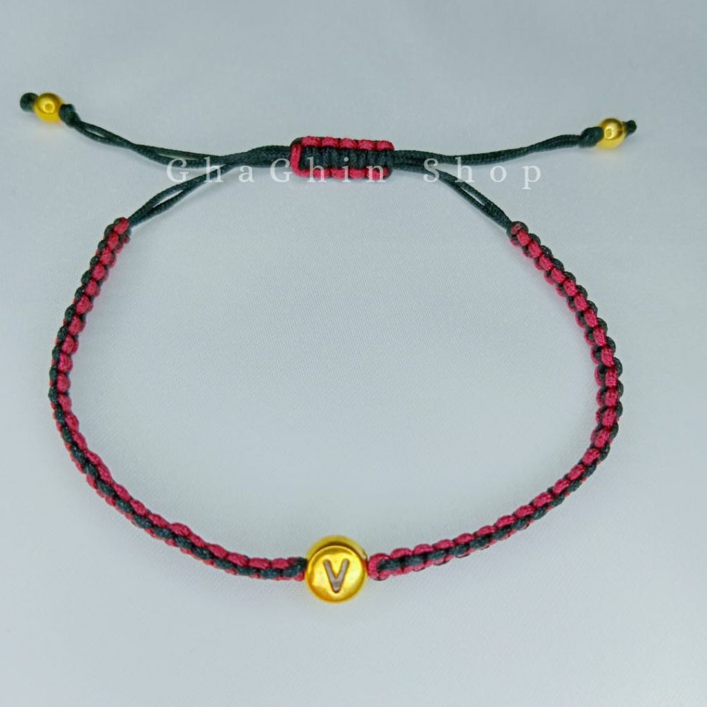 Gelang Tali Serut Inisial