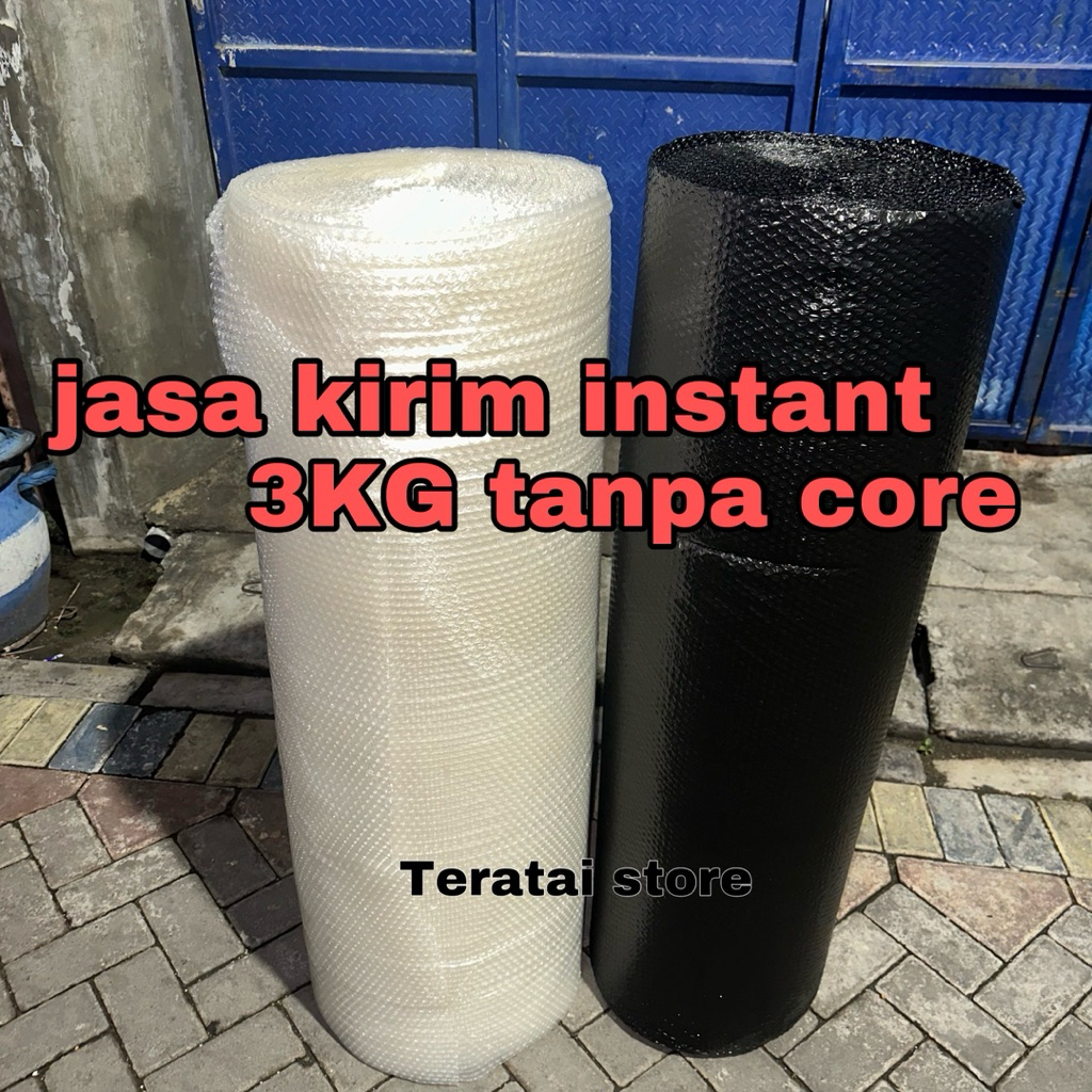 

BUBBLE WRAP ROLL 125 x 50M TEBAL WARNA HITAM BENING 3KG TANPA CORE