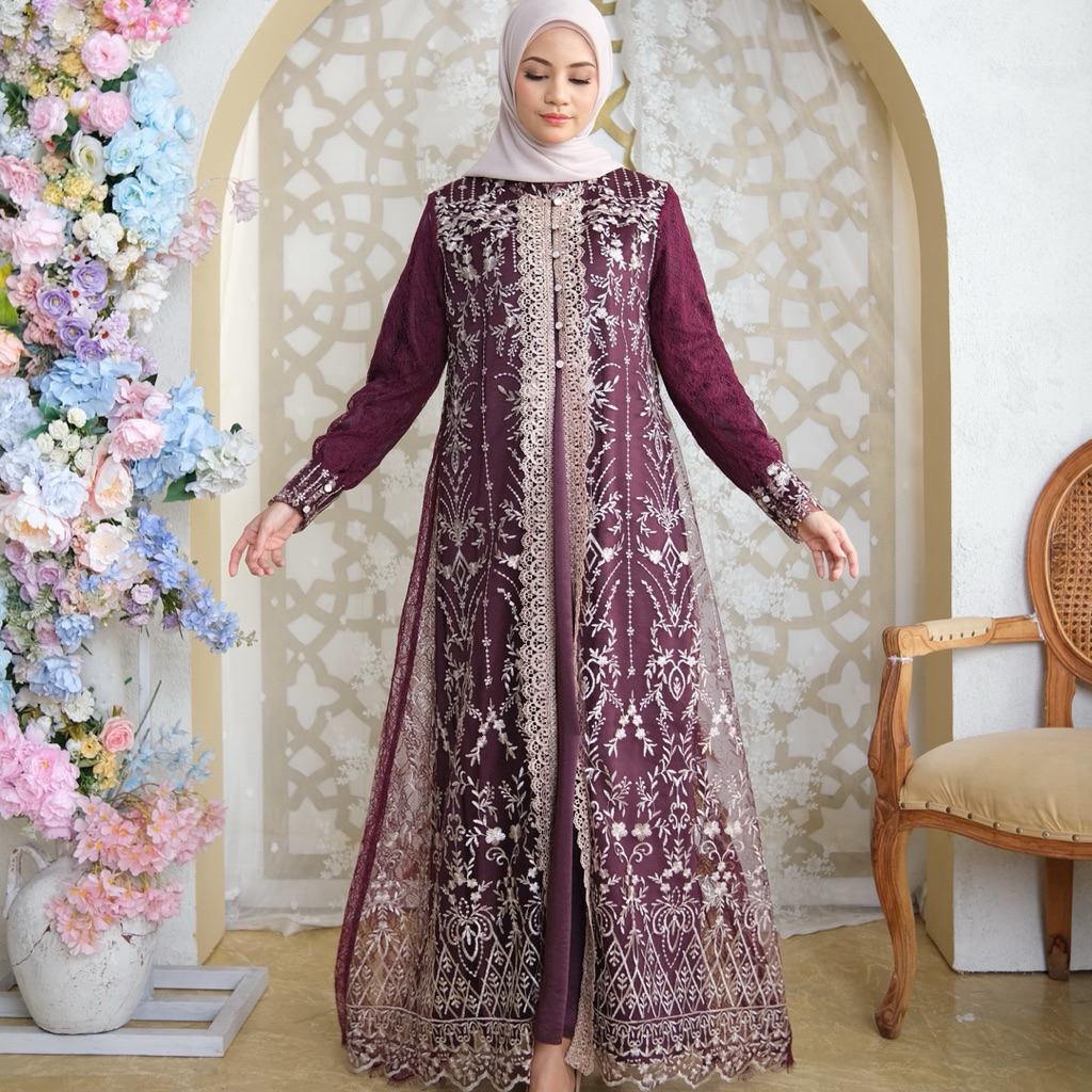 Pre Order- LUNA DRESS ALIKADESIGN|Dress kondangan Mewah