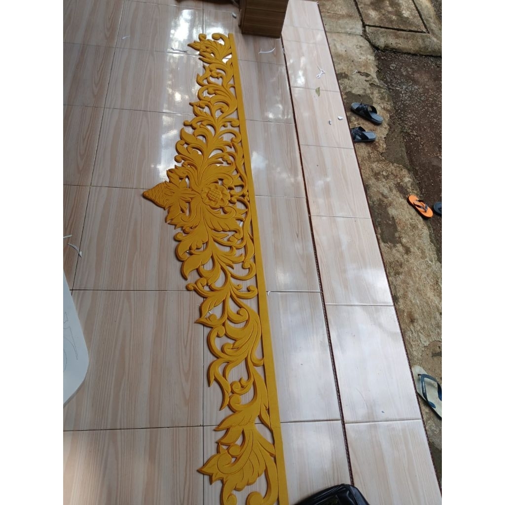 mahkota dekorasi wedding tinggi 50 cm / harga permeter