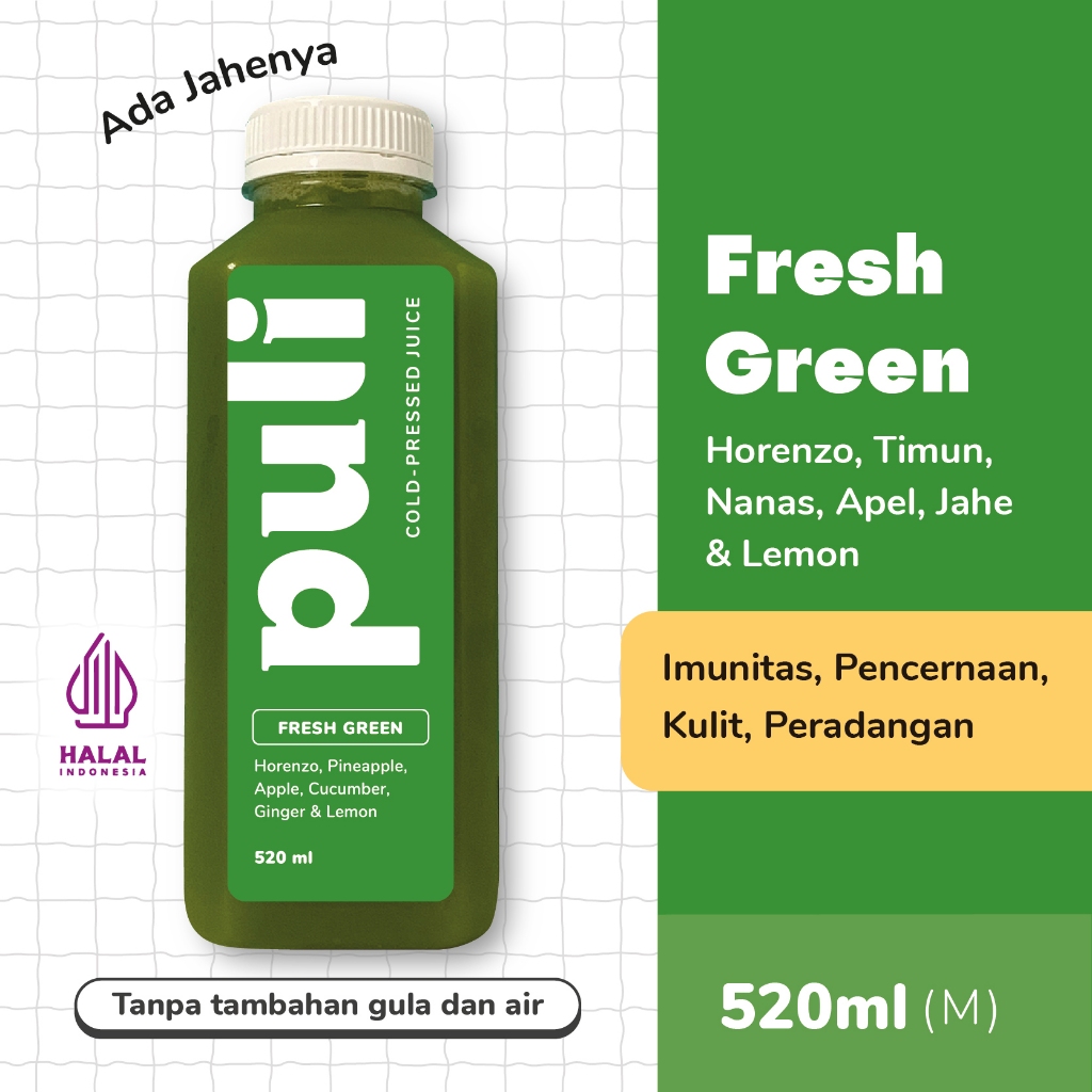 

Puli Juice - Fresh Green | Cold Pressed Juice 520ml (Medium)