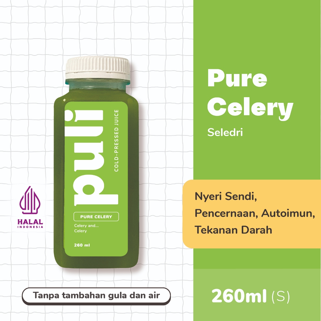 

Puli Juice - Pure Celery | Cold Pressed Juice 260ml (Small)