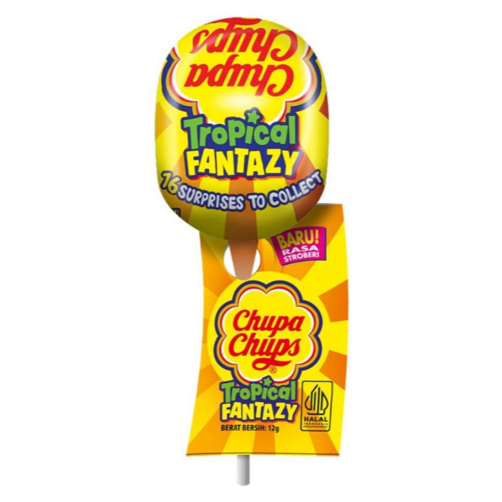 

Chupa Chups Permen Lolipop Tropical Fantazy 12gr