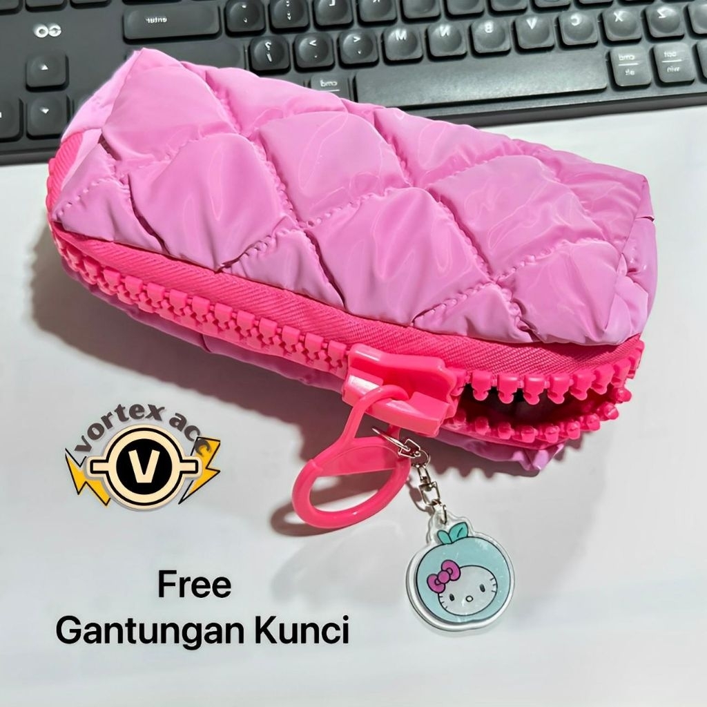 

Kotak Pensil Puffy Colourfull FREE GANTUNGAN SANRIO // Pencil Case Puffy Lucu Multifungsi Dan