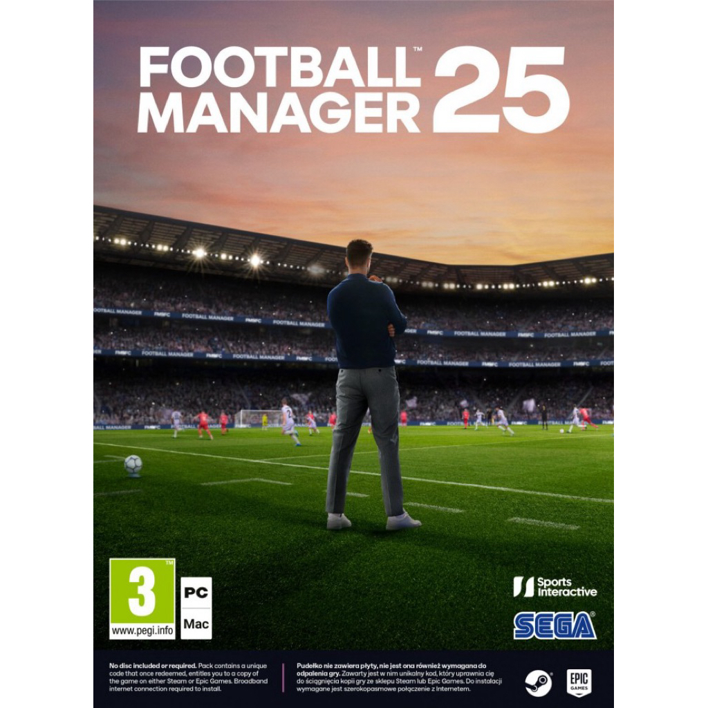 FOOTBALL MANAGER 2025 FM 25 + IN GAME EDITOR PC LAPTOP ORI STEAM