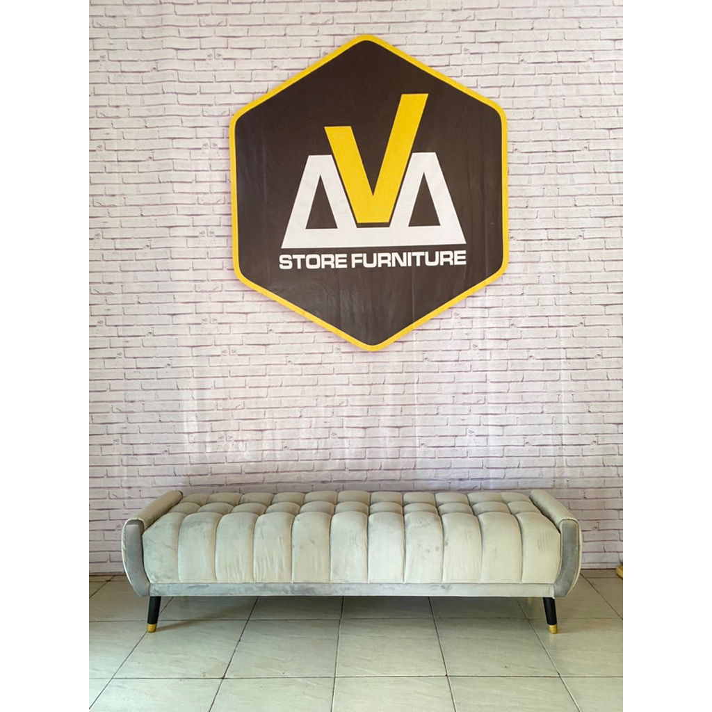 sofa bed bludru/sofa bangku soft tebal