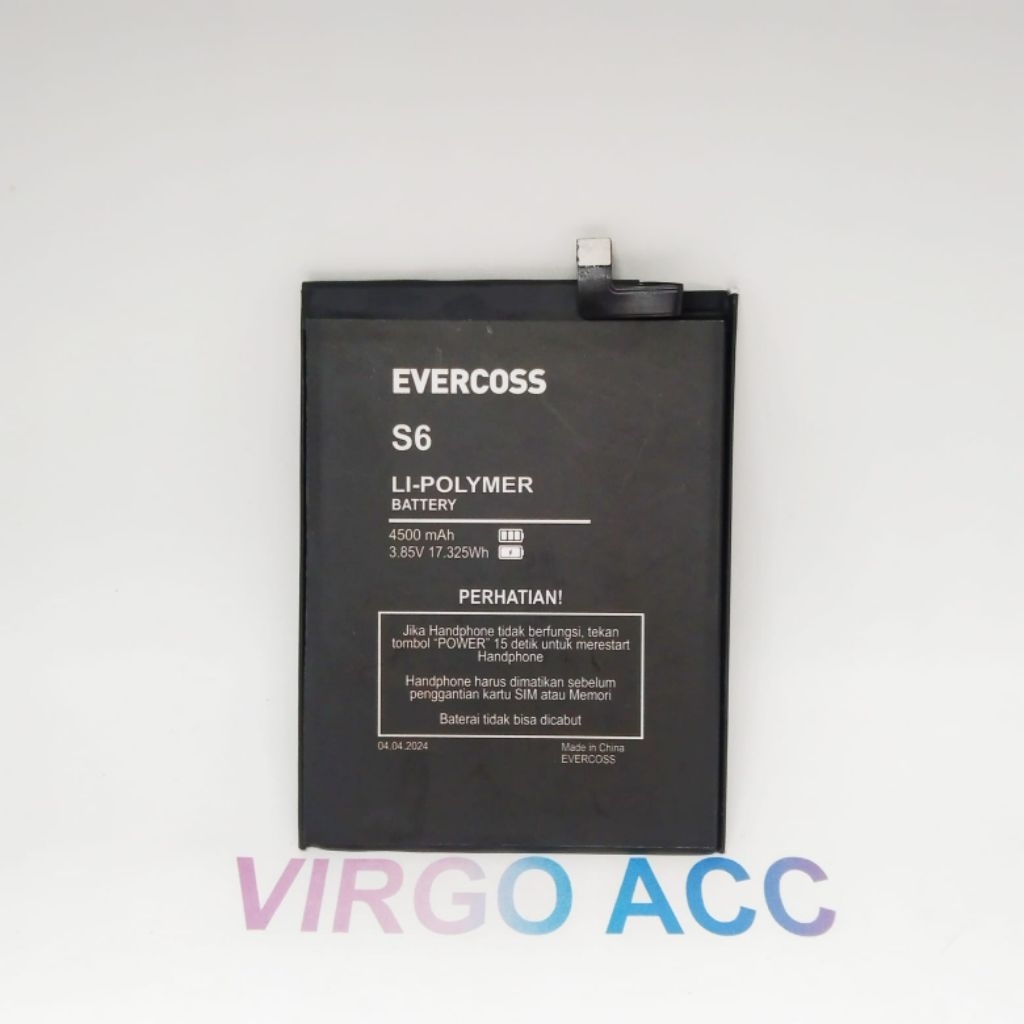 Baterai Batre Battery Evercoss S6 Tera S6TERA Cross Original Battery Hp