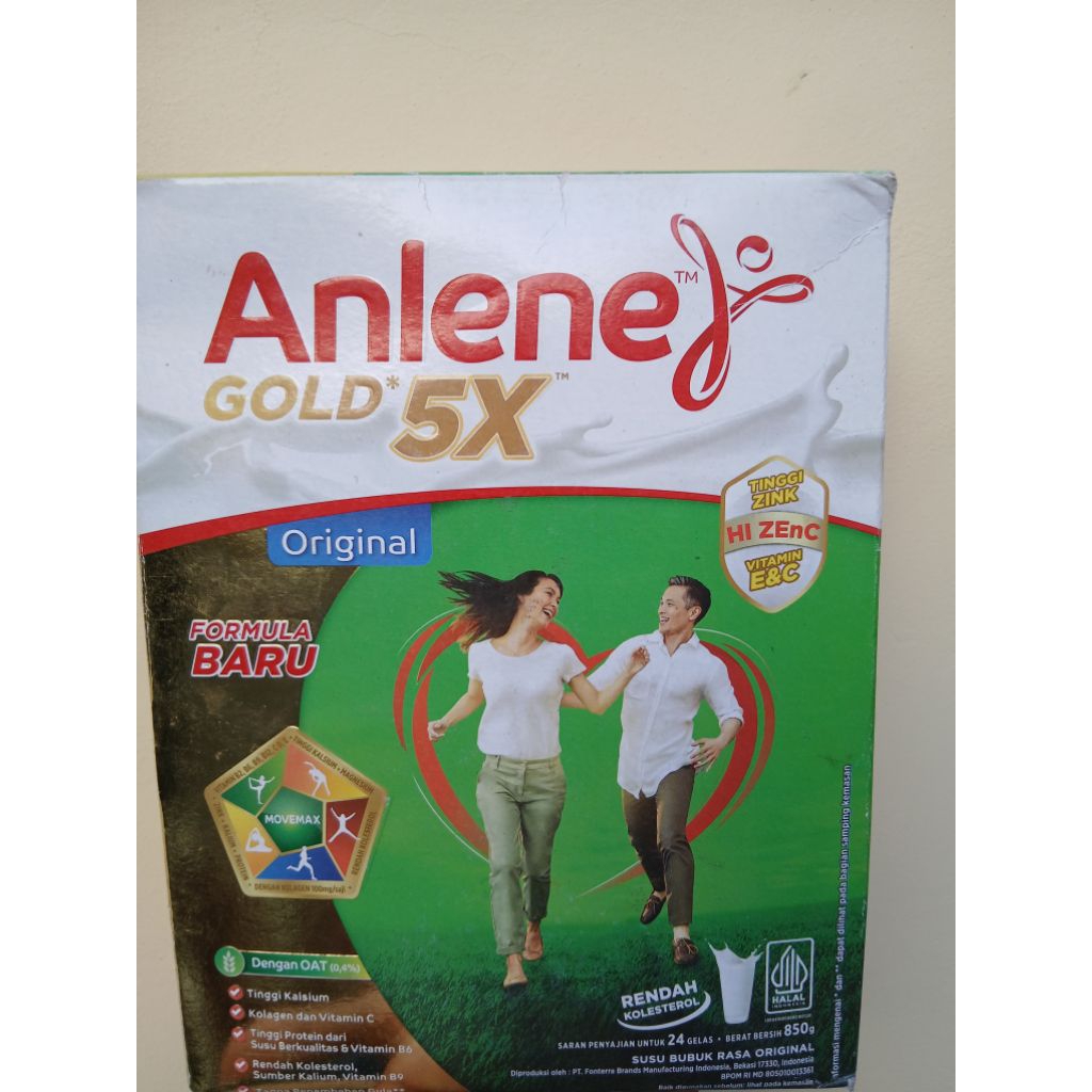 

Anlene Gold 5X Original Formula Baru 850gr rasa Plain