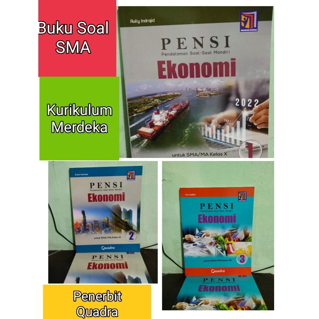 Buku Pendalaman Soal Mandiri Pensi Ekonomi Kelas 10,11,12 Kurikulum Merdeka Quadra