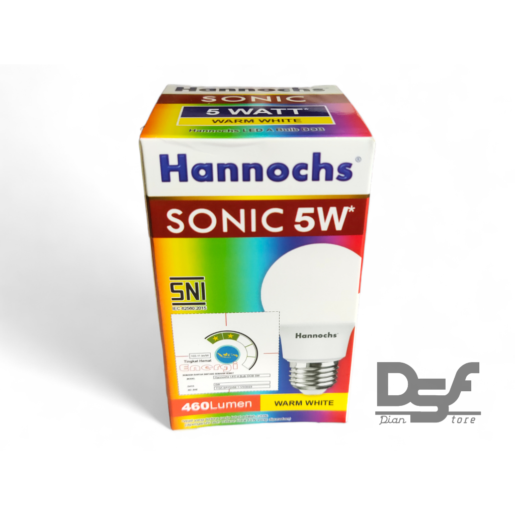 Lampu LED Hannochs Sonic 5 Watt / Lampu Hannochs LED 5 watt kuning