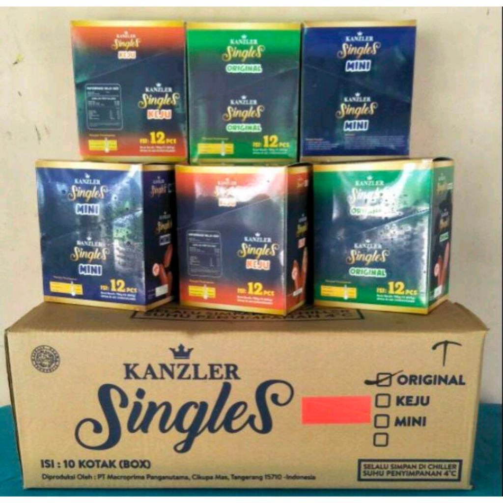 

KANZLER SOSIS SINGLES BOX Varian Original, Hot, Keju, Mini, Gochujang isi 12pcs per box