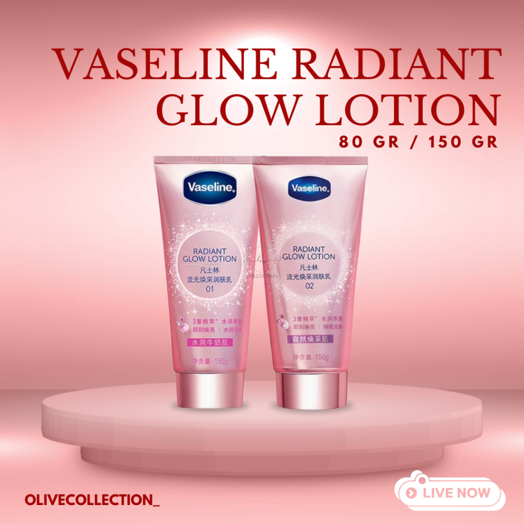 VASELINE RADIANT GLOW LOTION 80 GR / 150 GR ORIGINAL