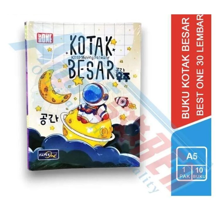 

Buku Tulis Best One By Paper One Kotak Besar 30 Lembar 1 pcs