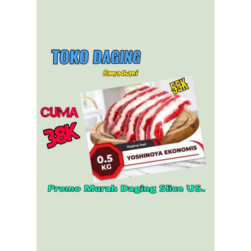 

Promo Beef Slice Yoshinoya uk USA 500gram