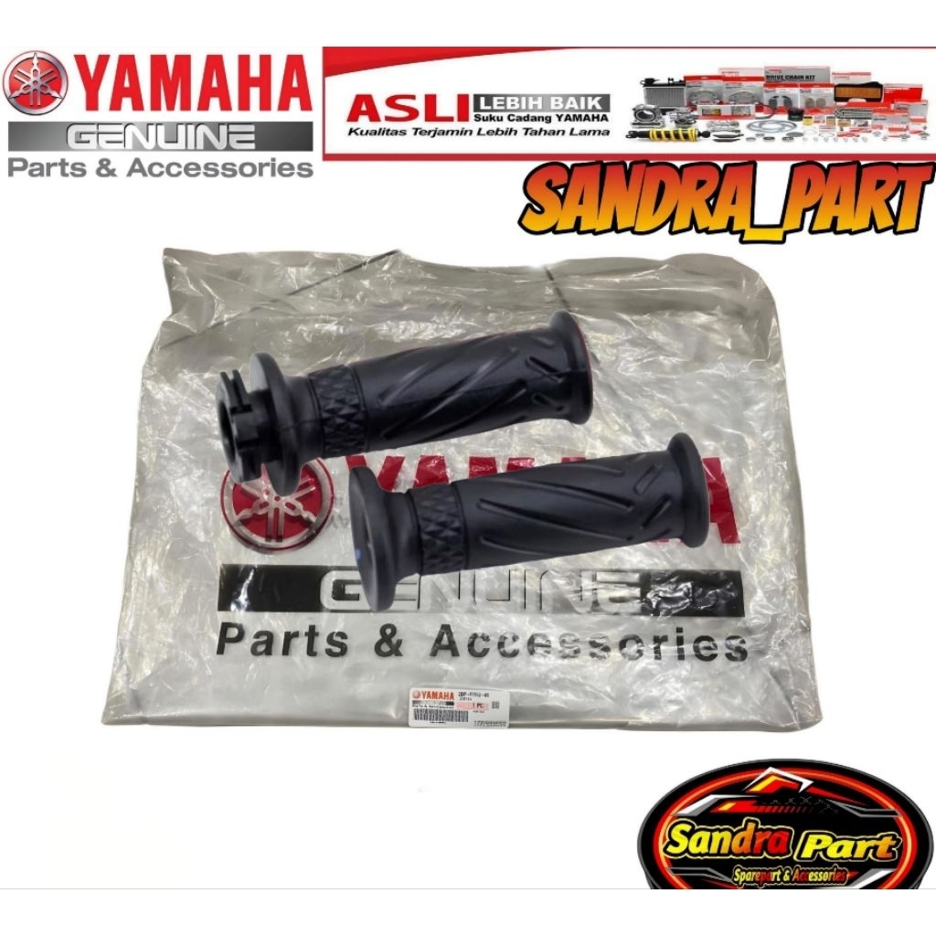 HANGRIP STANG KANAN KIRI XEON KARBU XEON RC SOUL GT 115 ORIGINAL YAMAHA 44D-F6240-00 44D-F6241-00