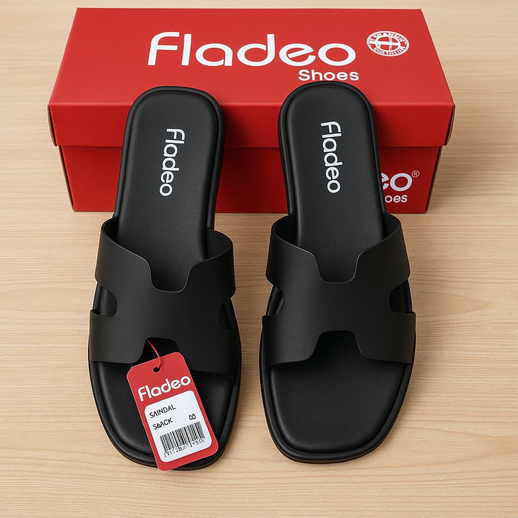 Sandal Siera Sandal wanita motif H sandal slip on