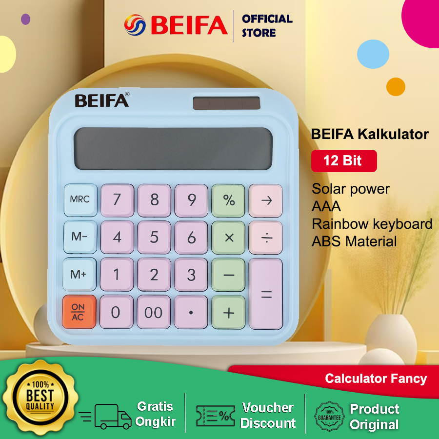 

Beifa Calculator FL17 - Kalkulator 12 Digits Original Murah Terbaik