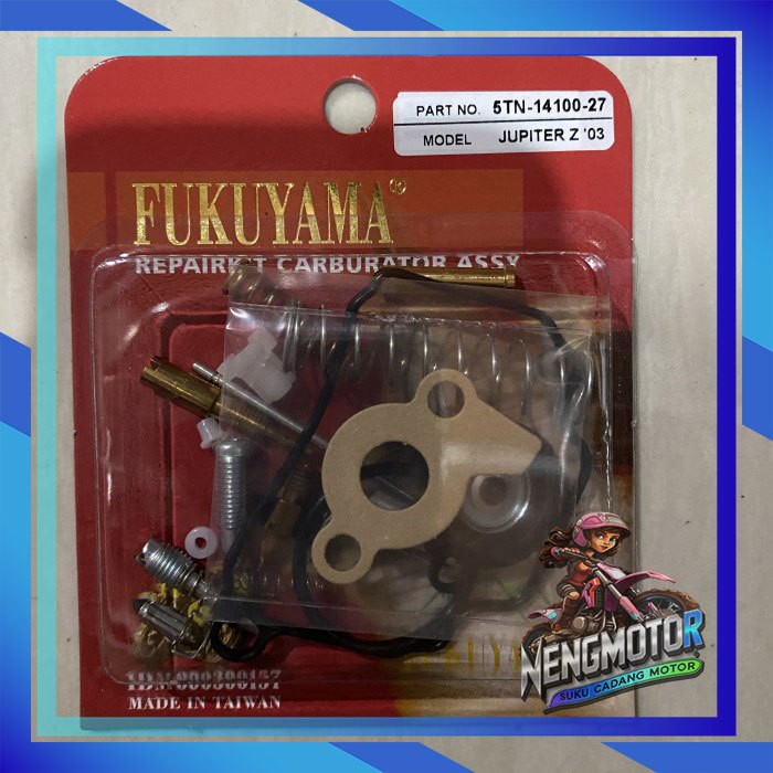 REPAIRKIT CARBURATOR ASSY REPAIR KIT KARBURATOR JUPITER Z 03 + KARET- FUKUYAMA HIGH QUALITY