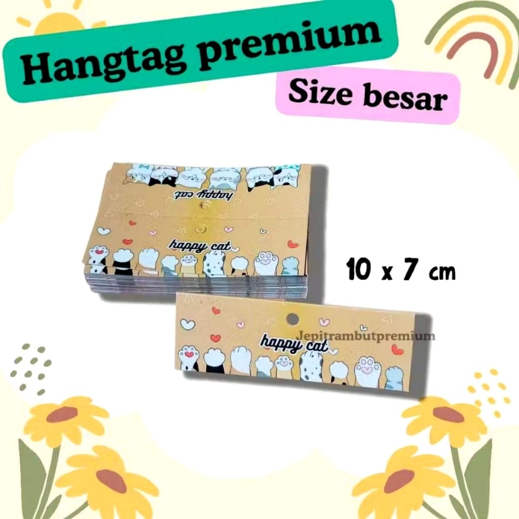 

hang tag panjang / label panjang / label aksesoris / hantag besar