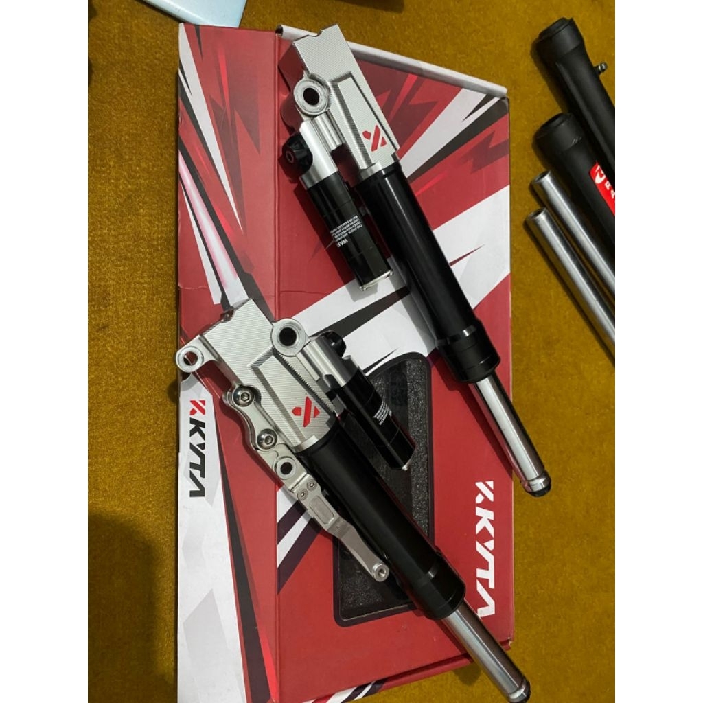 Shockbreaker Depan KTC Hitam Silver