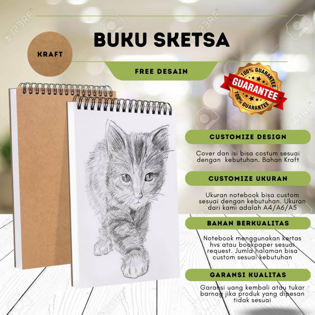 

Buku Sketsa Spiral Atas| Ukuran A6/A5/A4 | Bisa Kostum Ukuran & Jenis Kertas