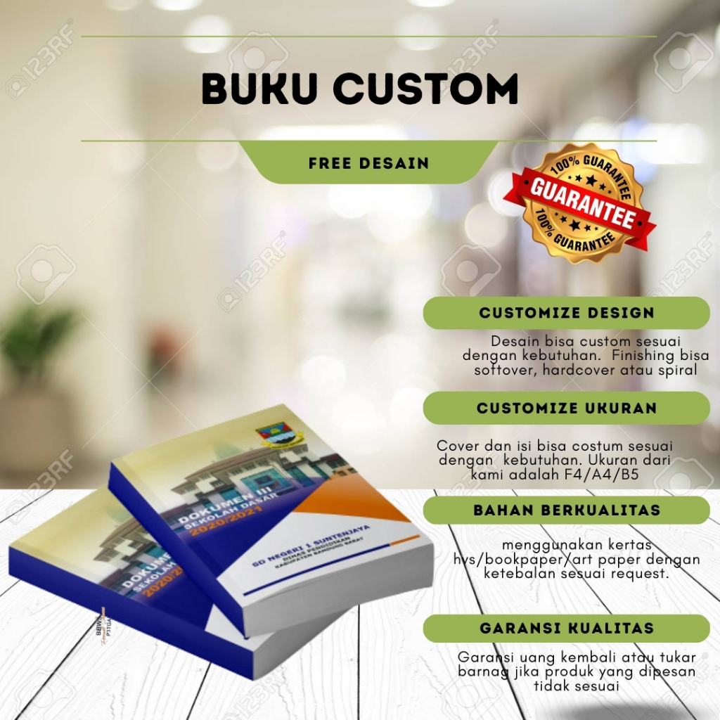 

Cetak Buku/Dokume Custom Softcover/Hardcover – Bisa Desain Sendiri | FREE Desain