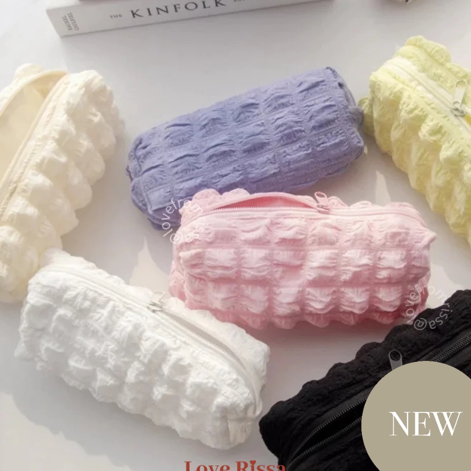 

RISSA Pouch Cloud Cute Pencil Pouch Kecil T Pensil Lucu Kotak Pensil T Makeup Mini Kantong Kecil Alat Sekolah Kantor Lucu Zipper Love Rissa