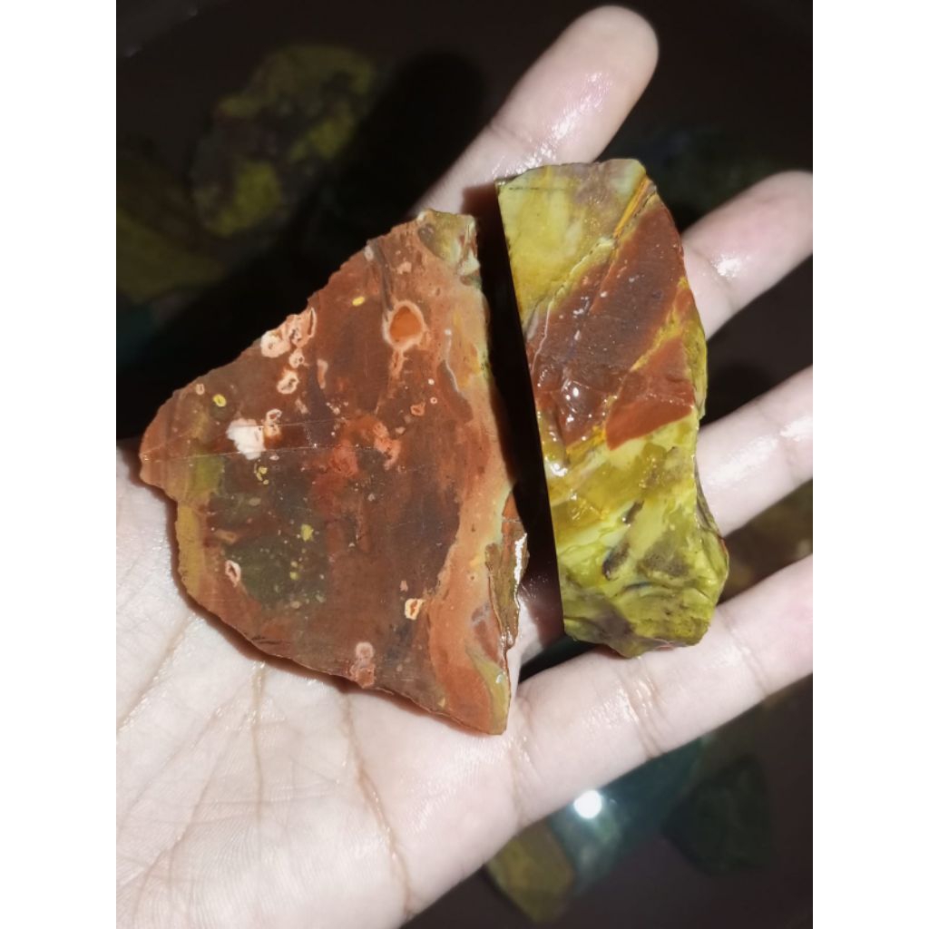 Natural Bahan Batu Pancawarna Garut Merah Ciangel